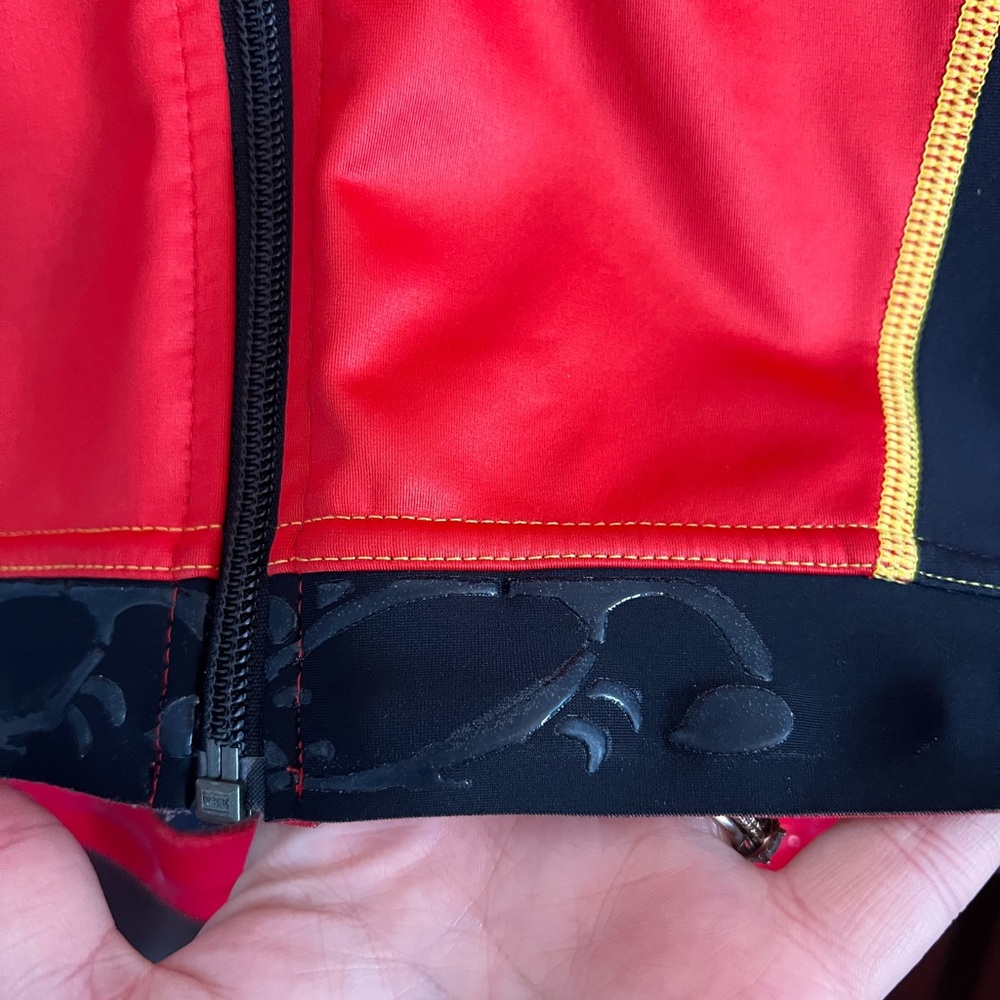 Men’s Castelli Rossi Corsa Cycling Jacket size Medium Red Yellow Black - Picture 7 of 14